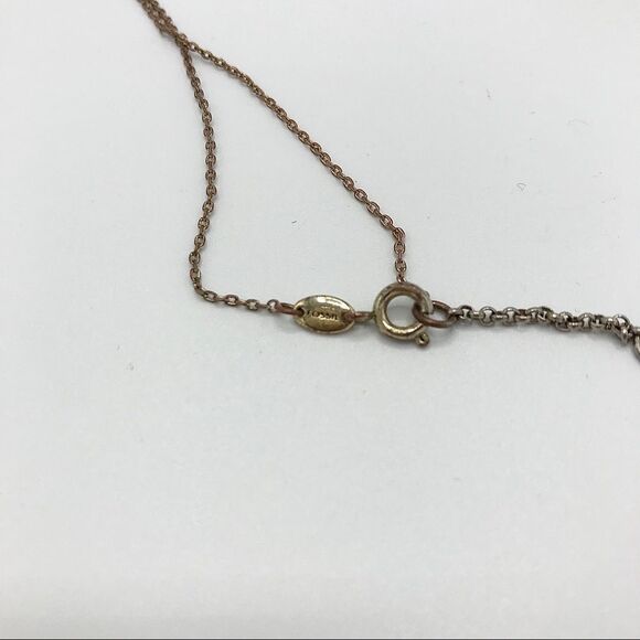 Fossil Necklace Rhinestone Mini Owl Slide Charm Brass - Picture 7 of 11